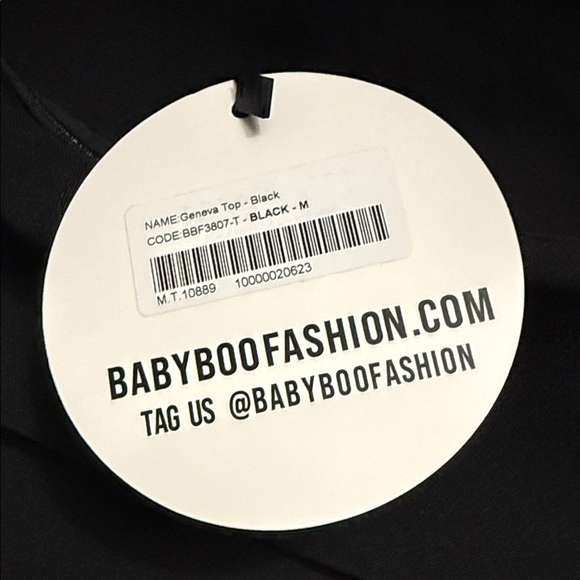 BABYBOO   GENEVA TOP - BLACK               Chic Off-Shoulder Black blouse top - Picture 4 of 6